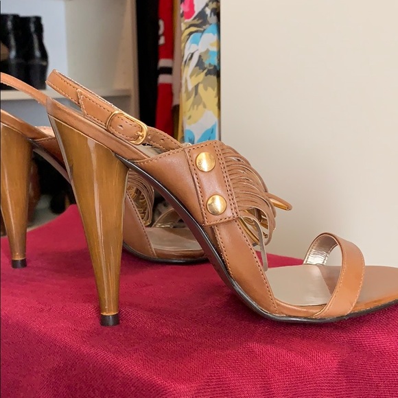 Carlos Mechanic Strappy Heels Size 7.5 - Picture 7 of 7
